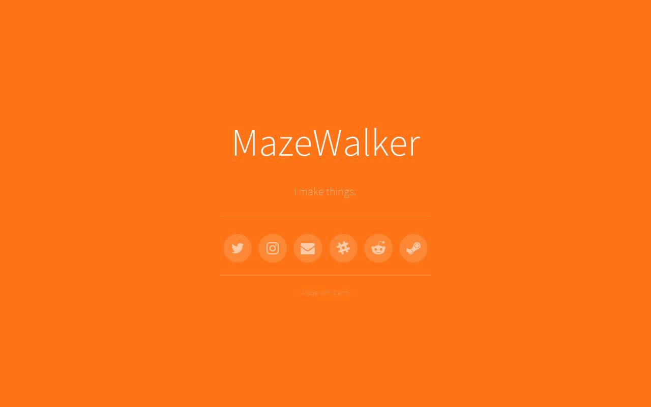 Carrd profile picture for @maze